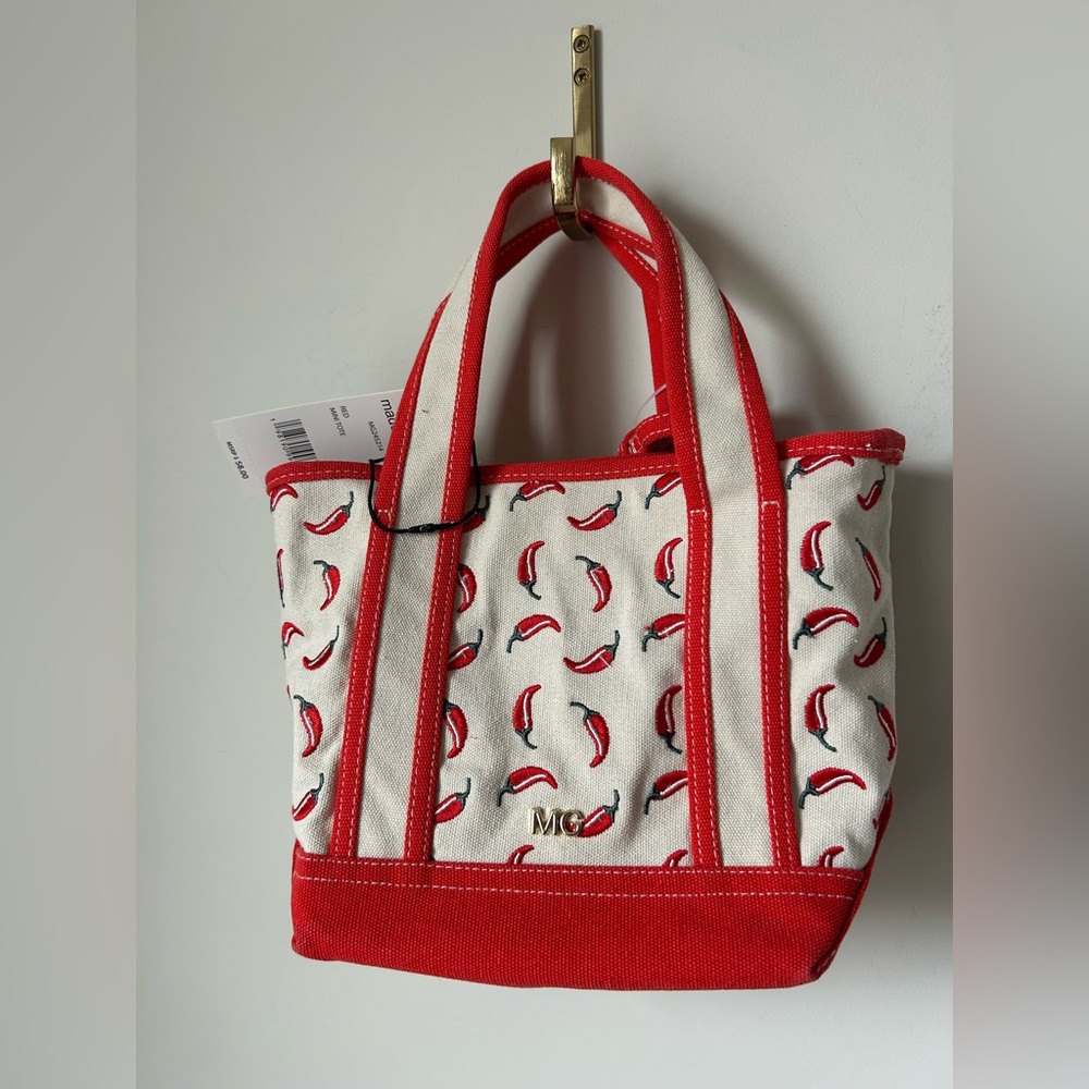 Viral Madden Girl Red Chili Tote Bag with charms - Picture 4 of 5